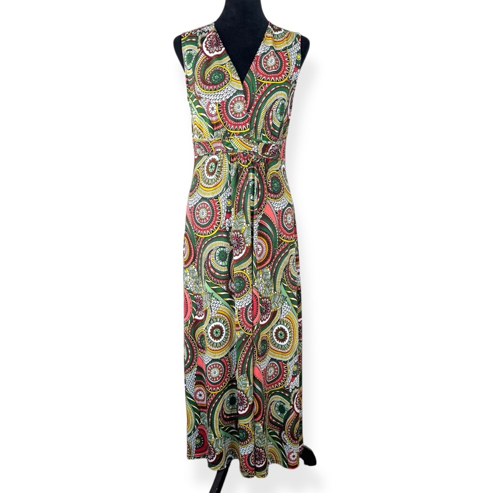 The‎ Pyramid Collection Dress Womens S Small Multicolored Stretch Maxi Dress